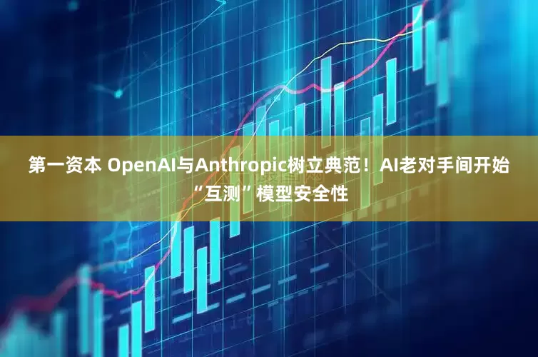 第一资本 OpenAI与Anthropic树立典范！AI老对手间开始“互测”模型安全性